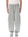Nike Oversized French Terry Pants In Gray