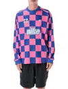 Nike Goalie Printed Long-sleeve T-shirt In Blue