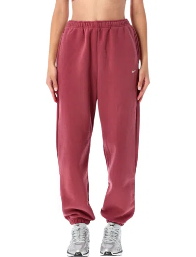Nike Studio Fleece Sweatpants In Pink
