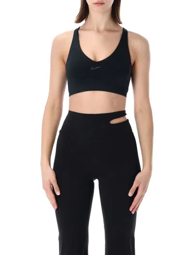 Nike Universa Medium-support Padded Sport Bra In Black