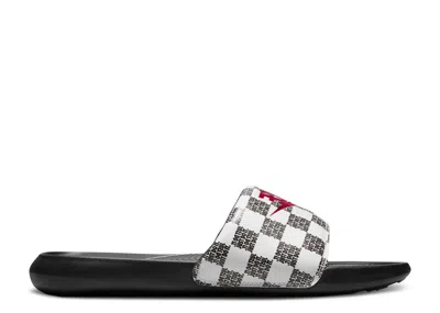 Nike Victori One Slide Print 'just Do It Checkered - White Black'