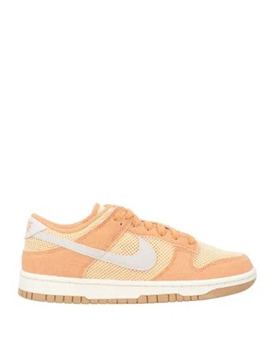 Nike W Dunk Low Woman Sneakers Mandarin Size 8 Textile Fibers In Orange