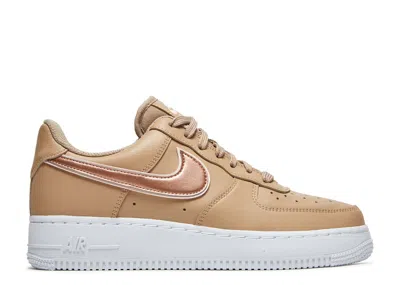 Nike Wmns Air Force 1 '07 Essential 'hemp Metallic Rose Gold' In Brown