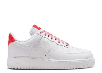 Nike Wmns Air Force 1 '07 'patterned Red Laces' In White