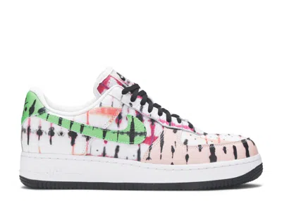 Nike Wmns Air Force 1 'black Tie Dye' In White