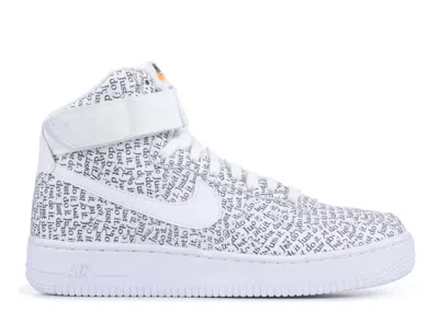 Nike Wmns Air Force 1 High Lx 'just Do It' In White