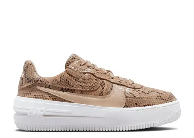 Nike Wmns Air Force 1 Plt.af.orm 'snakeskin' In Brown