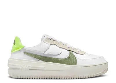 Nike Wmns Air Force 1 Plt.af.orm 'white Oil Green'