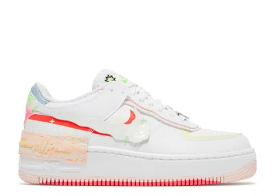 Nike Wmns Air Force 1 Shadow 'ghost Swoosh' In White