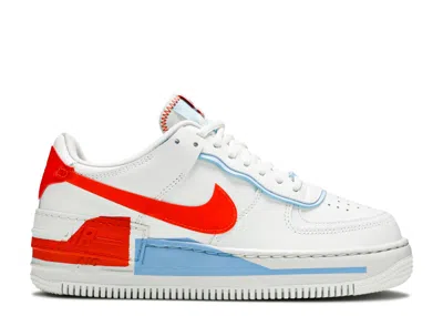 Nike Wmns Air Force 1 Shadow Se 'team Orange Blue' In White