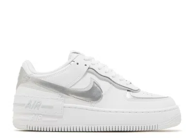 Nike Wmns Air Force 1 Shadow 'white Metallic Silver'