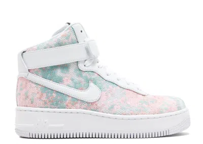 Nike Wmns Air Force 1 Upstep Hi Lx 'sequin Fabric' In White