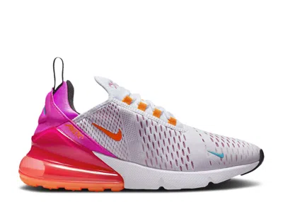 Nike Wmns Air Max 270 'fuchsia Dream Crimson' In White