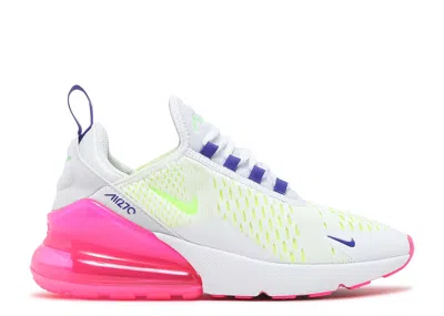 Nike Wmns Air Max 270 'white Pink Blast Volt'