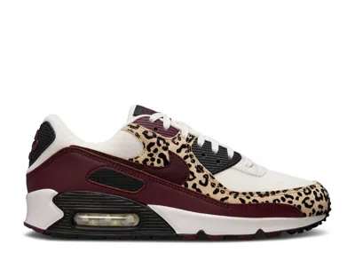 Nike Wmns Air Max 90 'burgundy Leopard' In Red