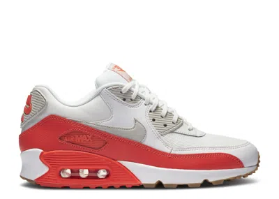 Nike Wmns Air Max 90 Essential 'white Bright Crimson' In Red