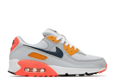 Nike Wmns Air Max 90 'grey Crimson Gold' In Gray