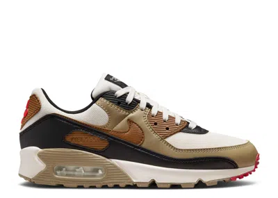Nike Wmns Air Max 90 'light British Tan Khaki' In White