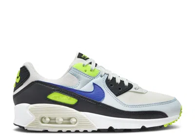 NIKE NIKE NIKE WMNS AIR MAX 90 'WHITE BLUE TINT VOLT'