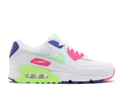 Nike Wmns Air Max 90 'white Indigo Burst Volt'