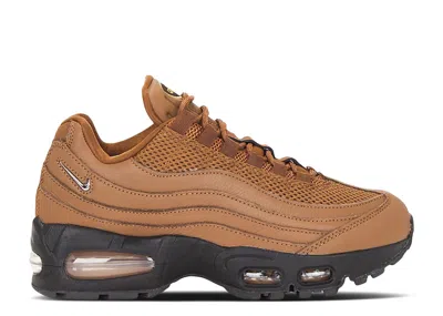 Nike Wmns Air Max 95 'big Bubble Light British Tan Jewel Swoosh' In Brown