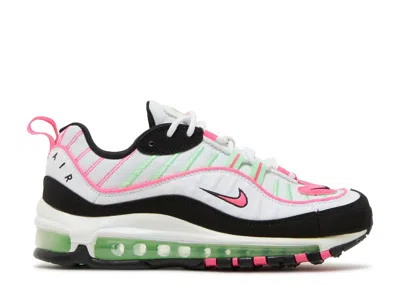Nike Wmns Air Max 98 'green Pink' In White