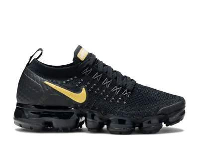 Nike Wmns Air Vapormax Flyknit 2 'metallic Gold' In Black