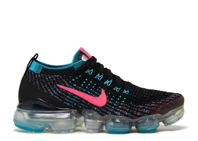 Nike Wmns Air Vapormax Flyknit 3 'black Hyper Pink Blue'