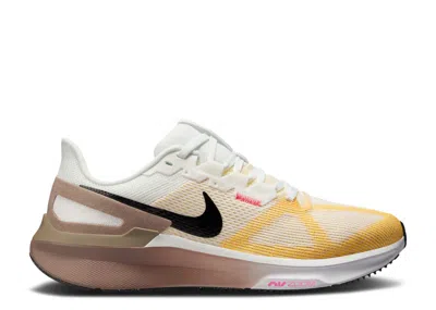 Nike Wmns Air Zoom Structure 25 'mink Brown Varsity Maize' In White