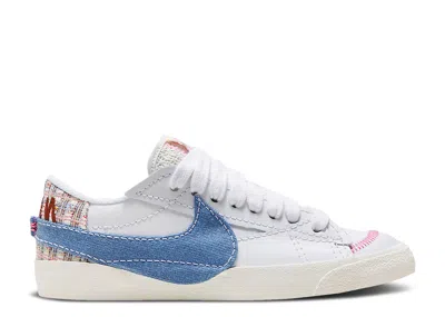 Nike Wmns Blazer Low '77 Jumbo 'denim Swoosh' In White