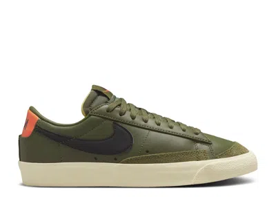 Nike Wmns Blazer Low '77 'medium Olive Orange Trance' In Green