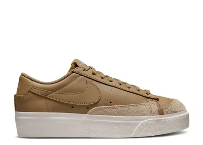 Nike Wmns Blazer Low Platform 'dark Driftwood' In Brown