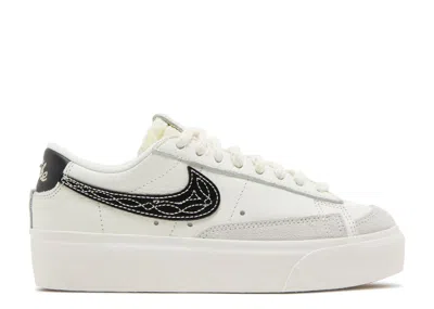 Nike Wmns Blazer Low Platform 'needlework' In White