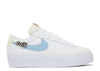Nike Wmns Blazer Low Platform Next Nature 'air Sprung' In White