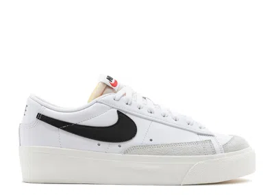Nike Wmns Blazer Low Platform 'white Black'