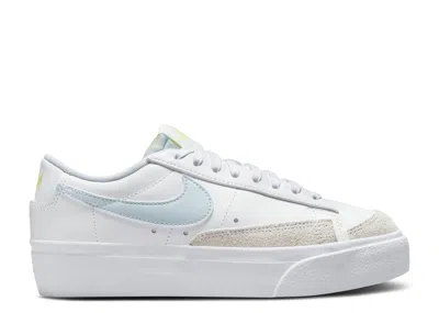 Nike Wmns Blazer Low Platform 'white Blue Tint'
