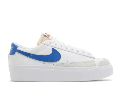 Nike Wmns Blazer Low Platform 'white Game Royal'