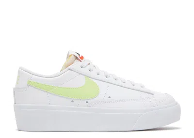 Nike Wmns Blazer Low Platform 'white Light Lemon Twist'