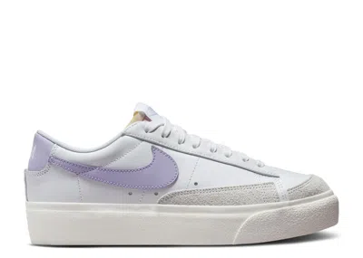 Nike Wmns Blazer Low Platform 'white Lilac Bloom'