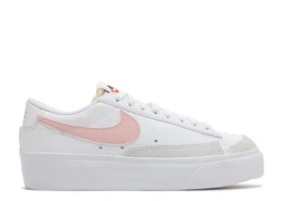 Nike Wmns Blazer Low Platform 'white Pink Glaze'