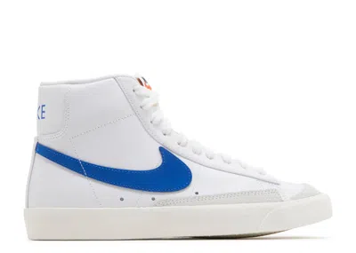 Nike Wmns Blazer Mid '77 'game Royal' In White