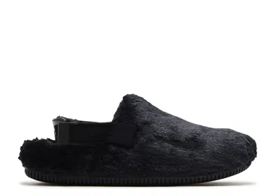 Nike Wmns Calm Mule Se 'triple Black Fur'