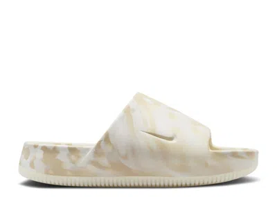 Nike Wmns Calm Se Slide 'phantom Marbled' In White