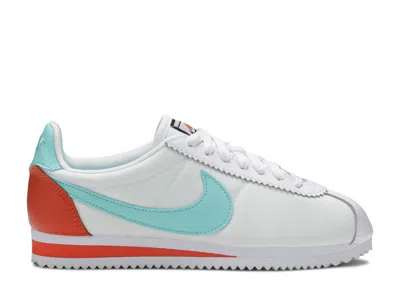 Nike Wmns Classic Cortez Premium 'light Aqua' In White