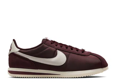 Nike Wmns Cortez Textile Shoes 'burgundy Crush/sail' In Red
