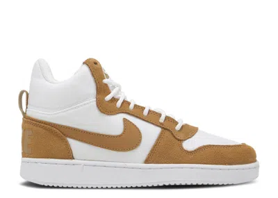 Nike Wmns Court Borough Mid Premium 'white Flax' In Brown