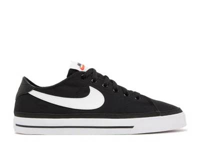Nike Wmns Court Legacy Canvas 'black White'