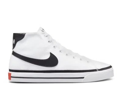 Nike Wmns Court Legacy Canvas Mid 'white Black'