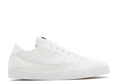 Nike Wmns Court Legacy Canvas 'triple White'