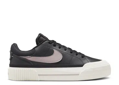 Nike Wmns Court Legacy Lift 'black Platinum Violet'